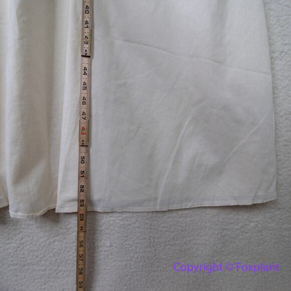 New! City Chic Sunset Stroll Linen Dress ivory, women plus size 24, linen cotton - Picture 8 of 16